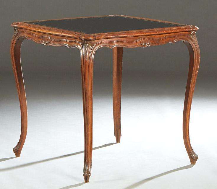 Louis XV Style Carved Mahogany Games Table, early 20th (1 of 1)