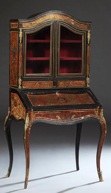 Louis XV Style Ormolu Mounted Boulle Slant Front (1 of 1)