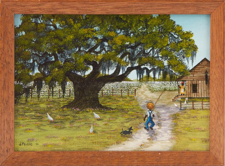 Jack R. Meyers (1930-1994, Louisiana), "Catfish & (1 of 4)