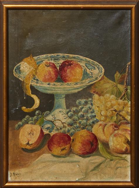 D. Reep (American), "Still Life with Apples and (1 of 4)