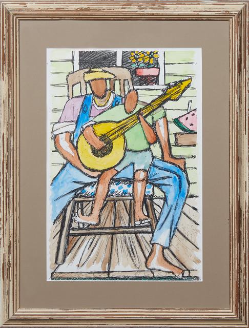 Ronald Leonard Jones (1952-2021, New Orleans), "Banjo (1 of 3)