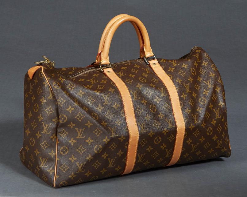 Louis Vuitton Keepall 50 Travel Bag, in a brown (1 of 4)