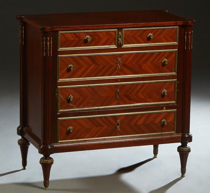 Unusual Diminutive Ormolu Mounted Carved Mahogany Louis (1 of 2)