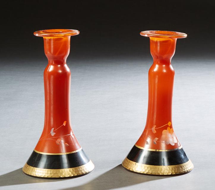 In the Manner of Charles Schneider, Pair of Art Deco (1 of 1)