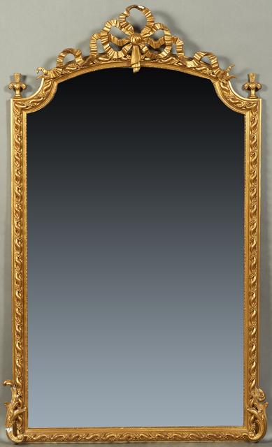 French Louis XVI Style Gilt and Gesso Overmantle (1 of 1)