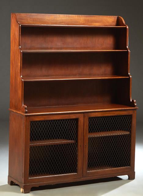 English Style Carved Mahogany Etagere Sideboard, 20th (1 of 1)