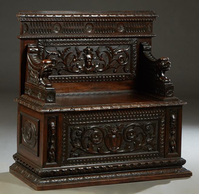 French Renaissance Style Highly Carved Pine (1 of 2)