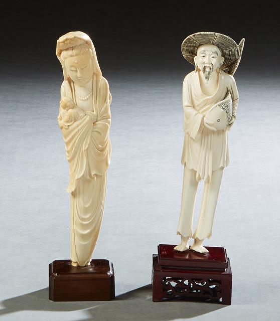Two Chinese Carved Figures, early 20th c., one of (1 of 1)