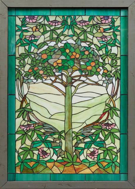 Arts and Crafts Style Leaded Glass Window, 20th c., of (1 of 1)