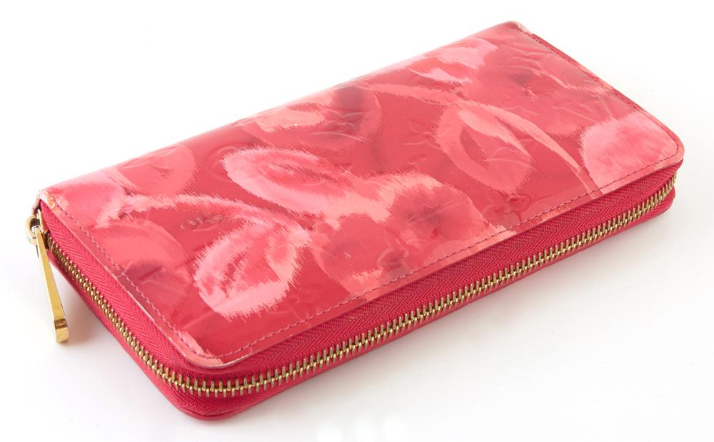 Louis Vuitton Pink and Red Monogram Ikat Zippy Wallet, (1 of 3)