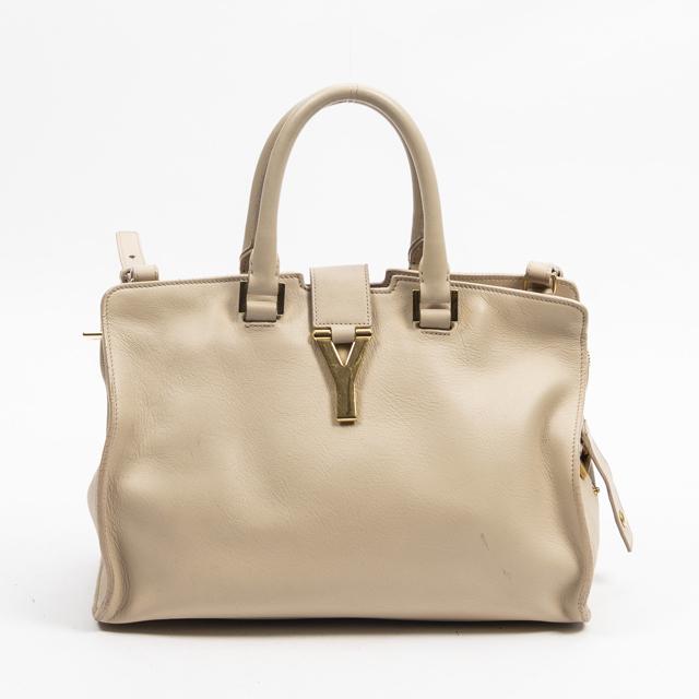 Yves Saint Laurent Small Cabas ChYc Handbag, in beige (1 of 7)