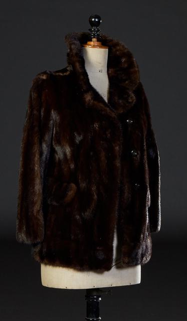 Full Length Sable and Mink Fur Coat, size 12, H.- 39 (1 of 2)