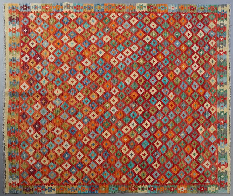 Turkish Kilim Carpet , 8' 2 x 9' 7. (1 of 1)