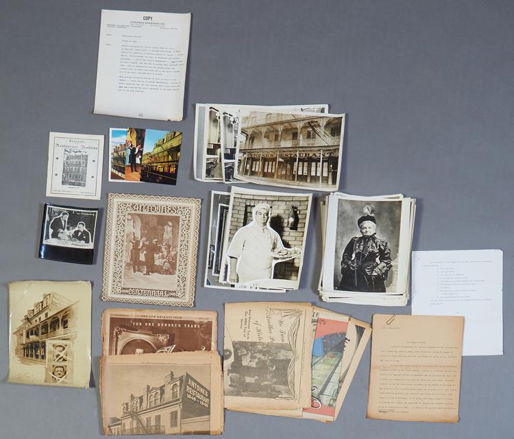 Collection of Antoine's Restaurant Ephemera, consisting (1 of 1)