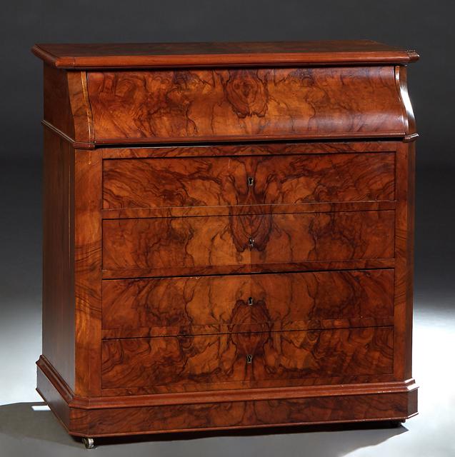 French Louis Philippe Carved Walnut Chemin-de-Fer (1 of 15)