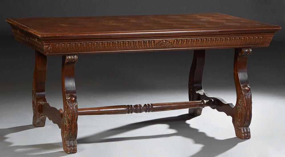 Spanish Renaissance Style Carved Oak Dining Table, the (1 of 1)