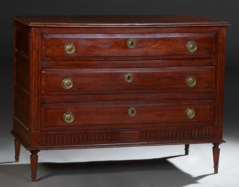 French Provincial Louis XVI Style Carved Walnut (1 of 9)
