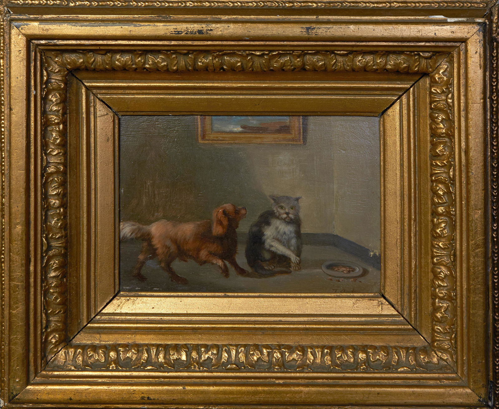 Joos Vincent de Vos (1829-1875, Belgian), "Le Chien et (1 of 4)