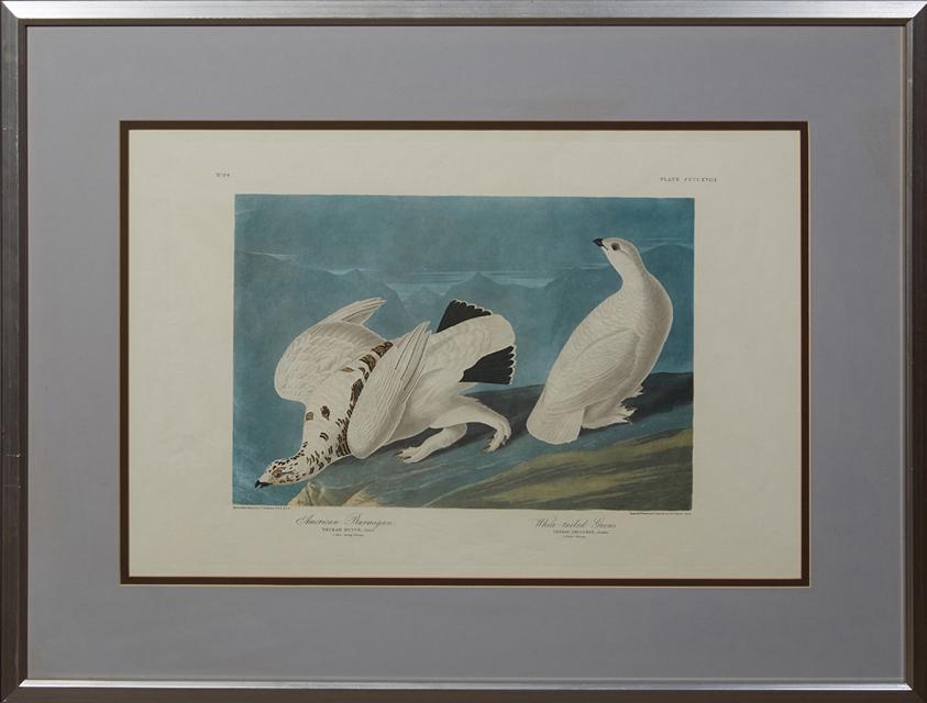 John James Audubon (1785-1851), "American Ptarmigan and (1 of 2)