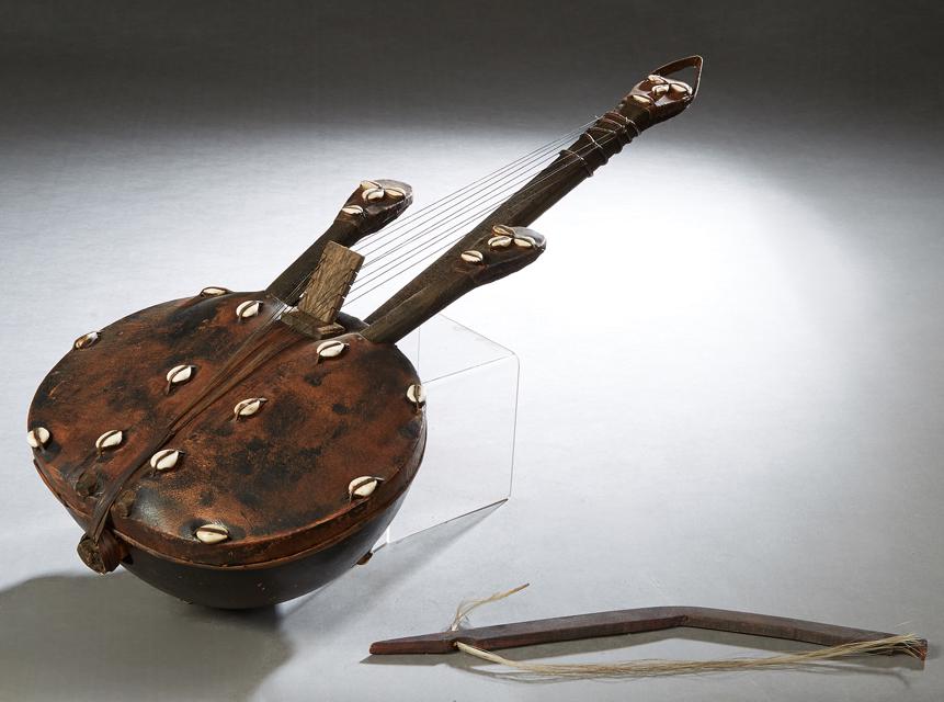 West African Kora Musical Instrument Made Of A Leather
