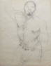 George Valentine Dureau (1930-2014, New Orleans), "Portrait of a Black Male," 20th c., charcoal on