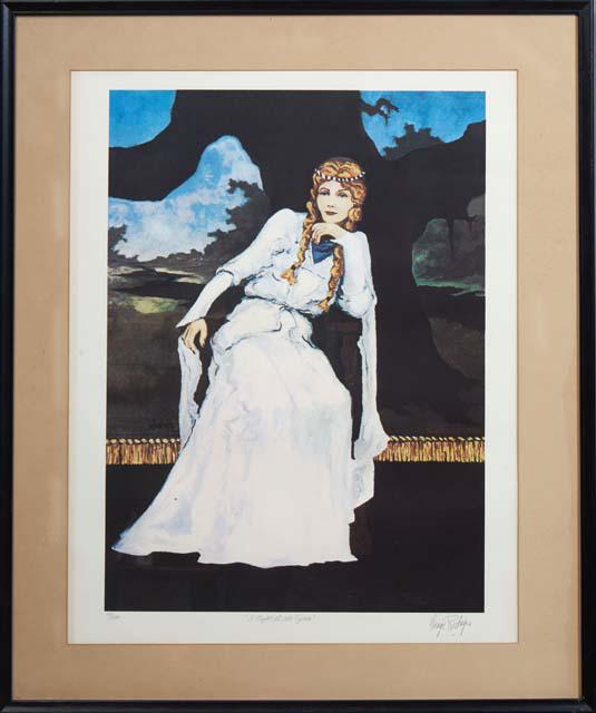 George Rodrigue (1944-2013, Louisiana), "A Night at the Opera," 20th c., lithograph, editioned (1 of 5)