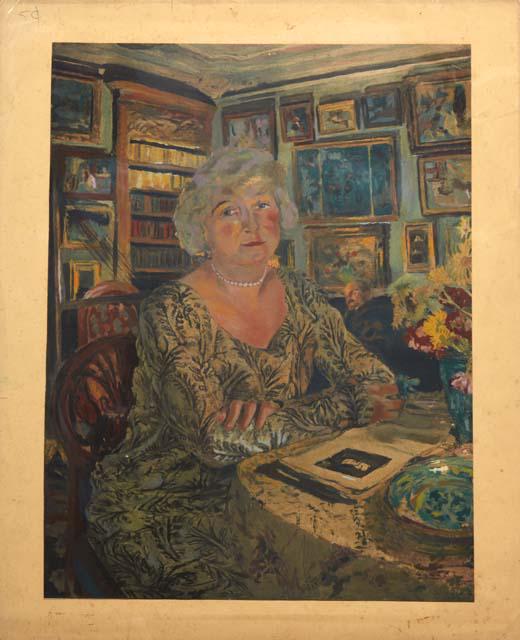 After Edouard (Jean-Ã‰douard) Vuillard (1868-1940, France), "Lucy Hessel Reading," c. 1924, enhanced (1 of 2)