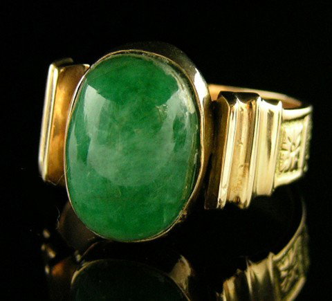 Man's 14K Rose Gold Art Deco Dinner Ring, c. 1930,
