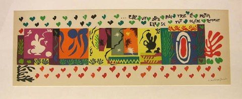Henri Matisse (1869-1954), "1001 Nights," 1950, l: Henri Matisse (1869-1954), "1001 Nights," 1950, lithograph, framed, H.- 13 in., W.- 33 1/4 in.