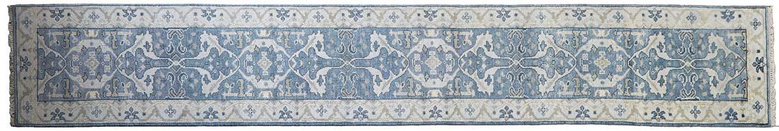 Turkish Angora Oushak Runner, 2' 6 x 15' 1. (1 of 1)
