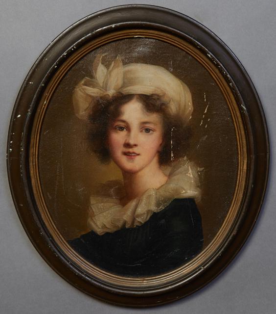 After Elisabeth Louise Vigee-Lebrun (1755-1842, France), "Self-Portrait," 19th c., oil on canvas, (1 of 3)