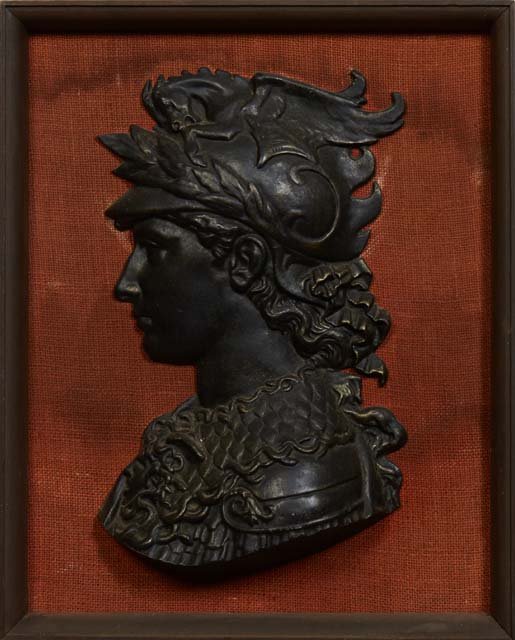 After Edmond Louis Charles Tassel (1870-1900, French), "Bust of Perseus," 20th c., loosely mounted o (1 of 3)