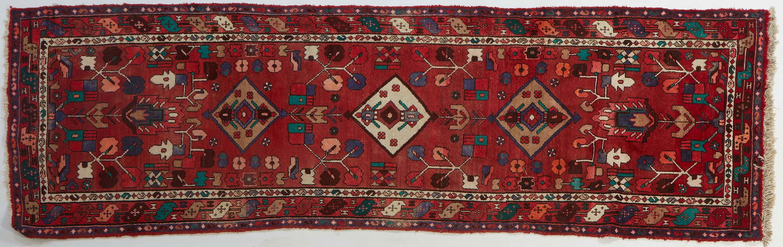 Oriental Tribal Runner, 3'3 x 10' 5. Provenance: from the Estate of Dr. Peter Elwood Dorsett, New (1 of 1)