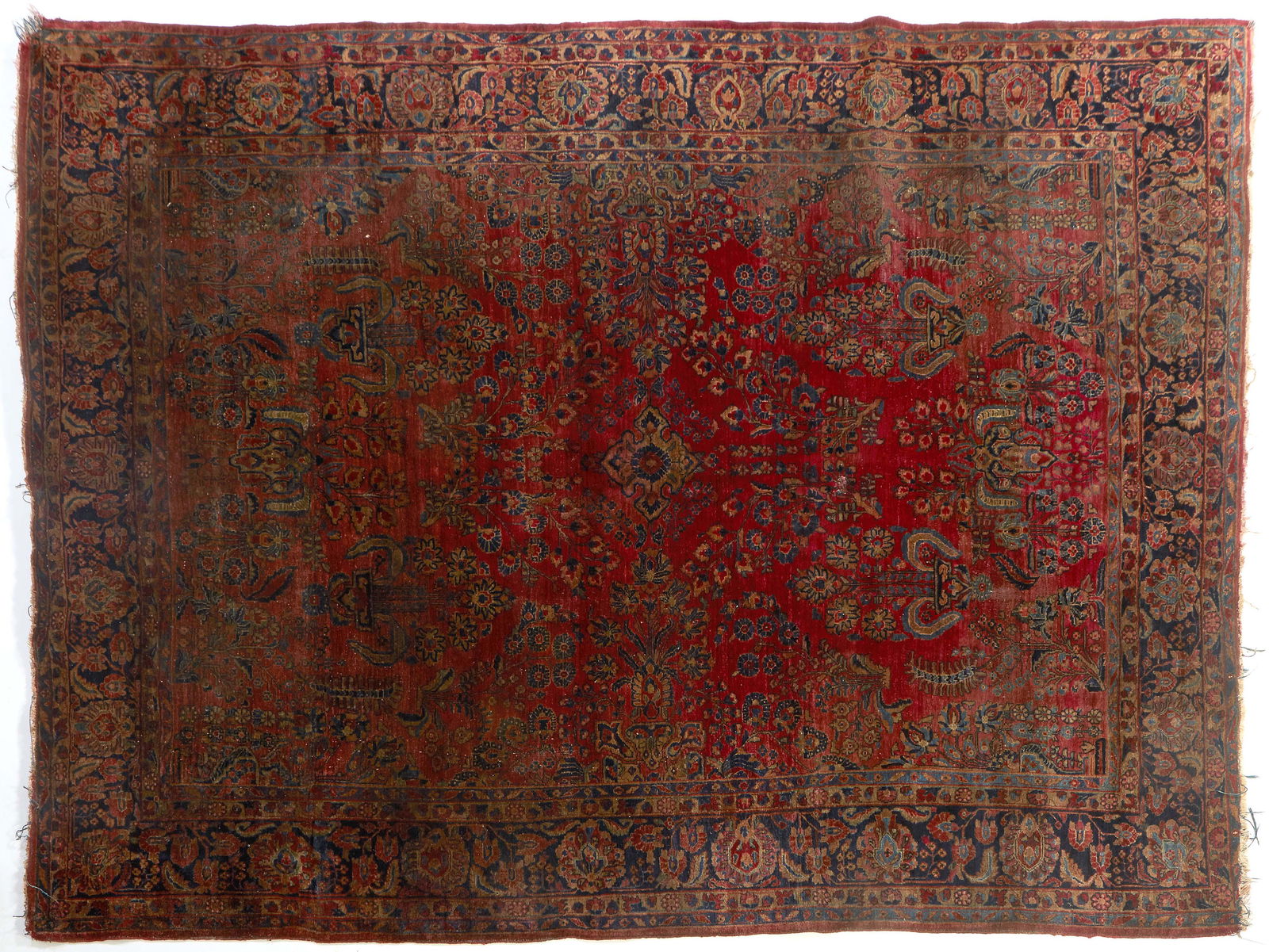 Semi Antique Sarouk Carpet, 8' 11 X 11' 8. (1 of 1)