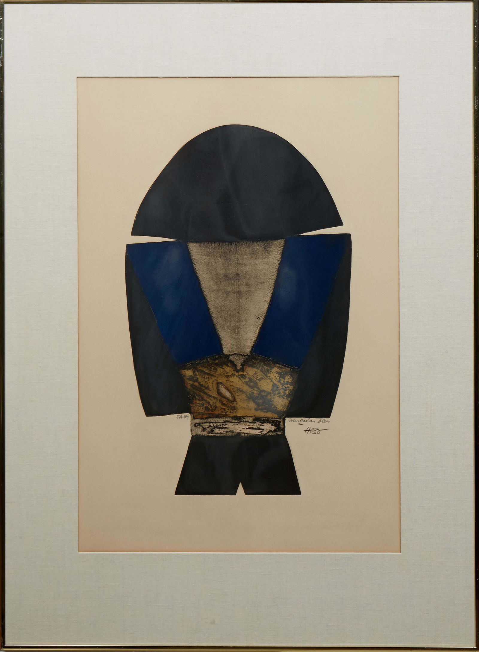 Dzevad Hozo (Serbian, 1938- ), "Marque au Bleau," etching, artist proof 69, signed, titled and (1 of 4)