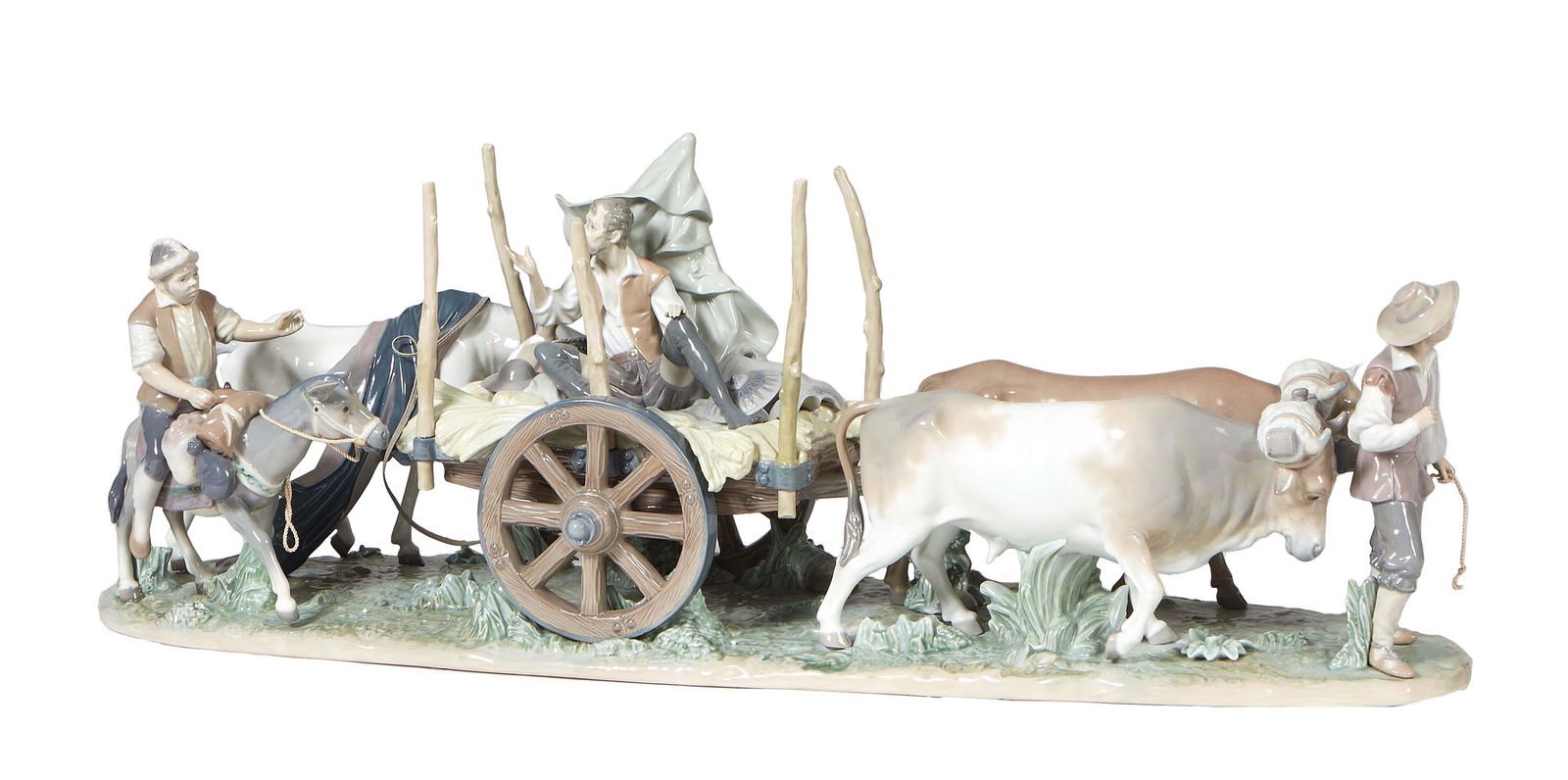 Lladro, "Return to La Mancha," porcelain figural group, #1580, H.- 12 in., W.- 37 in., D.- 9 3/4 in. (1 of 1)