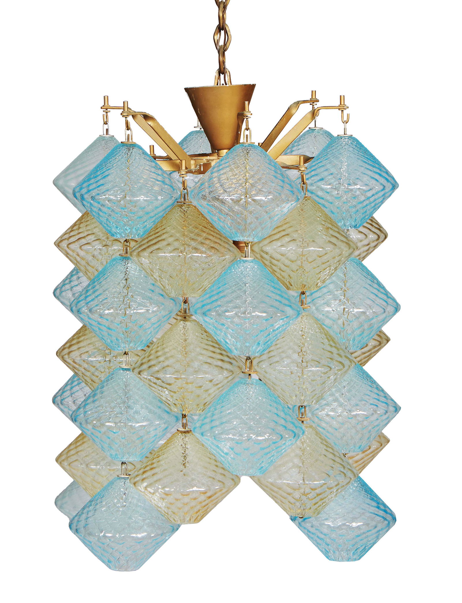 Unusual Mid-Century Modern Twenty-Two Light Murano Glass Chandelier, 20th c., by Carlo Scarpa for (1 of 1)