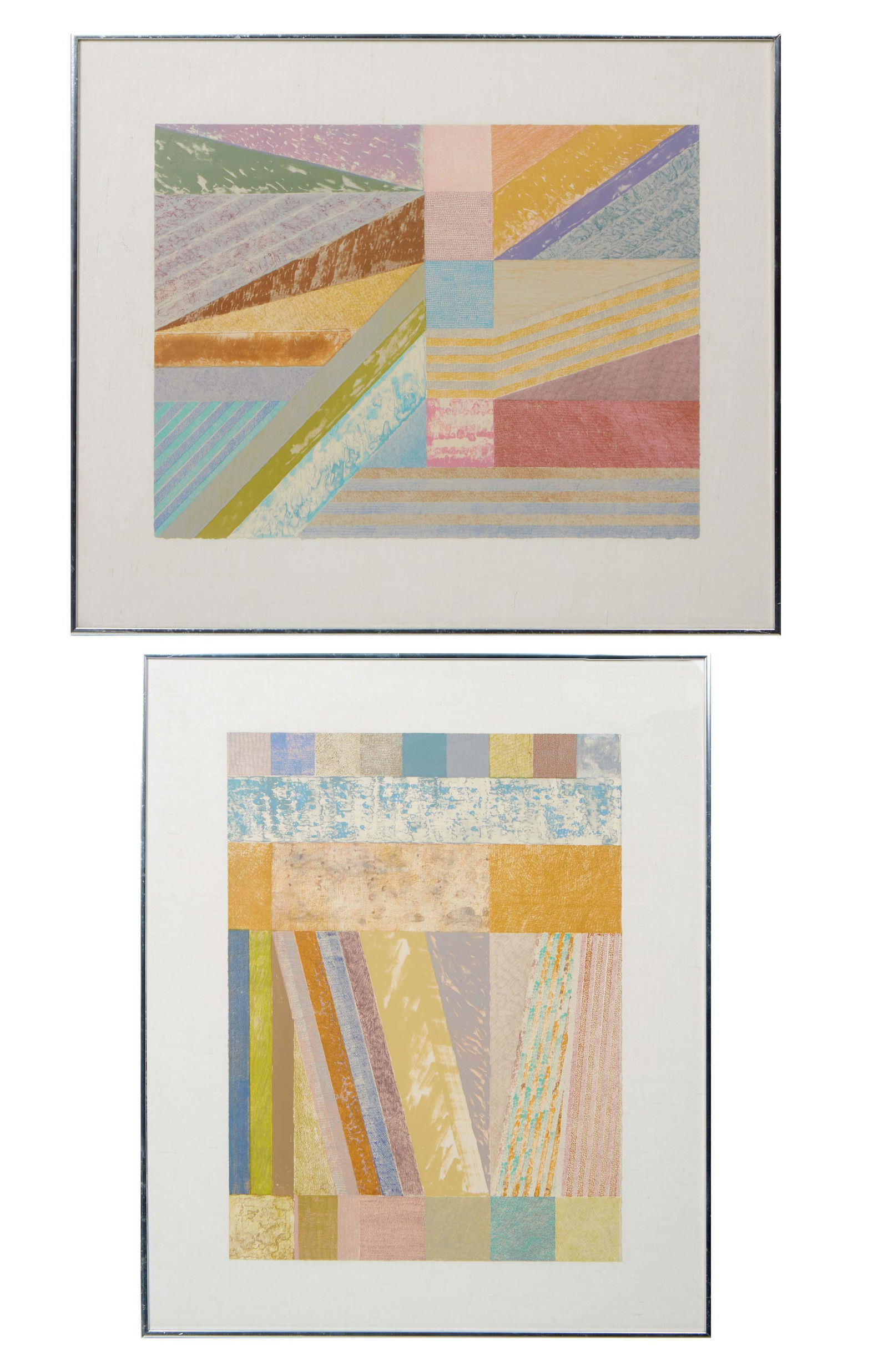 Joyce (Blumberg) Kozloff (New York, 1942- ), Pair of Abstracts, 20th c., prints, unsigned, each (1 of 8)