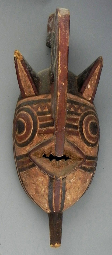 African Carved Wood Garunsi Harvest Mask, early 2: African Carved Wood Garunsi Harvest Mask, early 20th c., Mali, H.- 18 in., W.- 6 3/4 in., D.- 8 1/4 in.