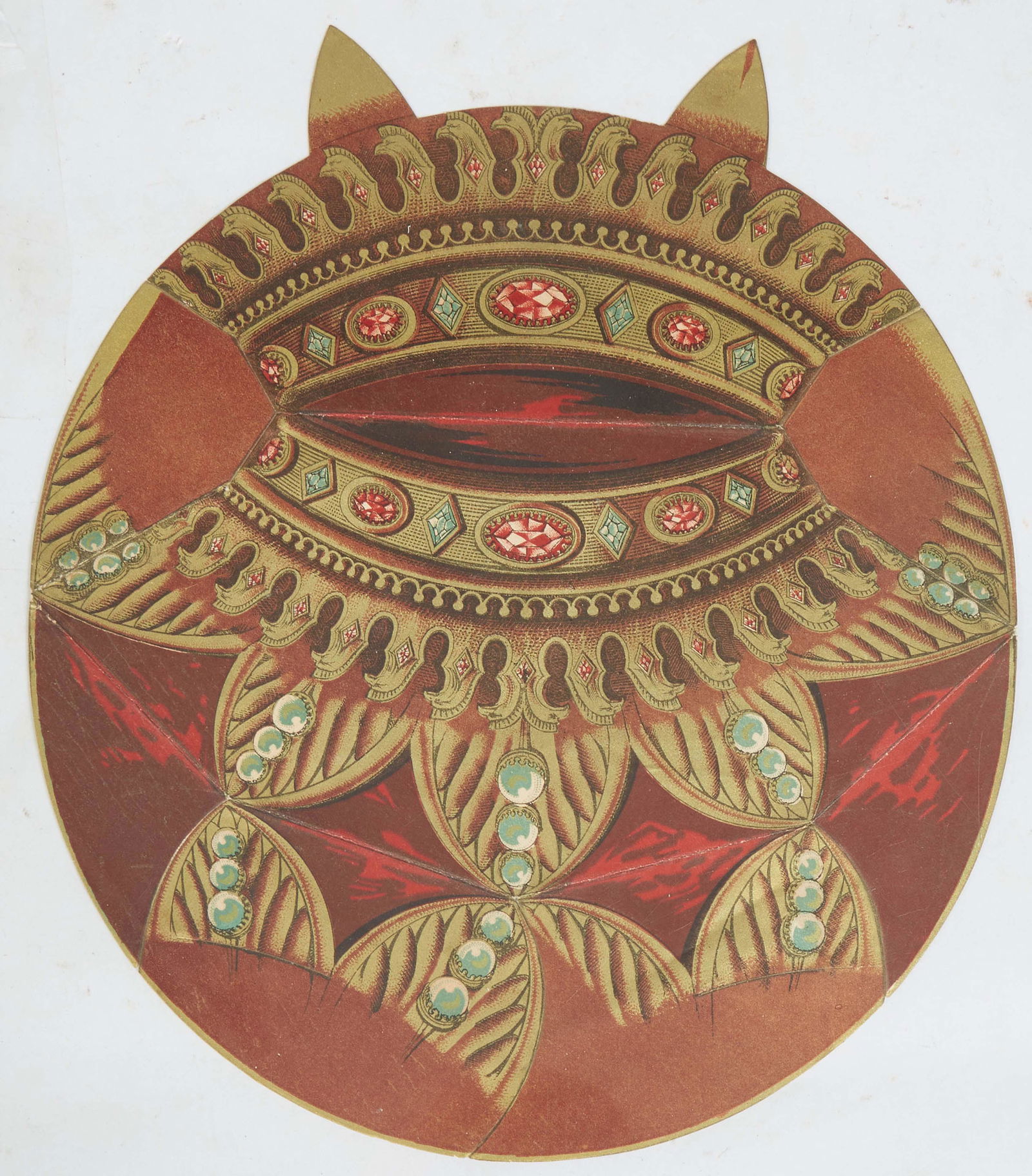 Mardi Gras- Rex Ball Invitation Envelope, 1884, "The Semitic Races," illustrated in Henri Shindler's (1 of 1)