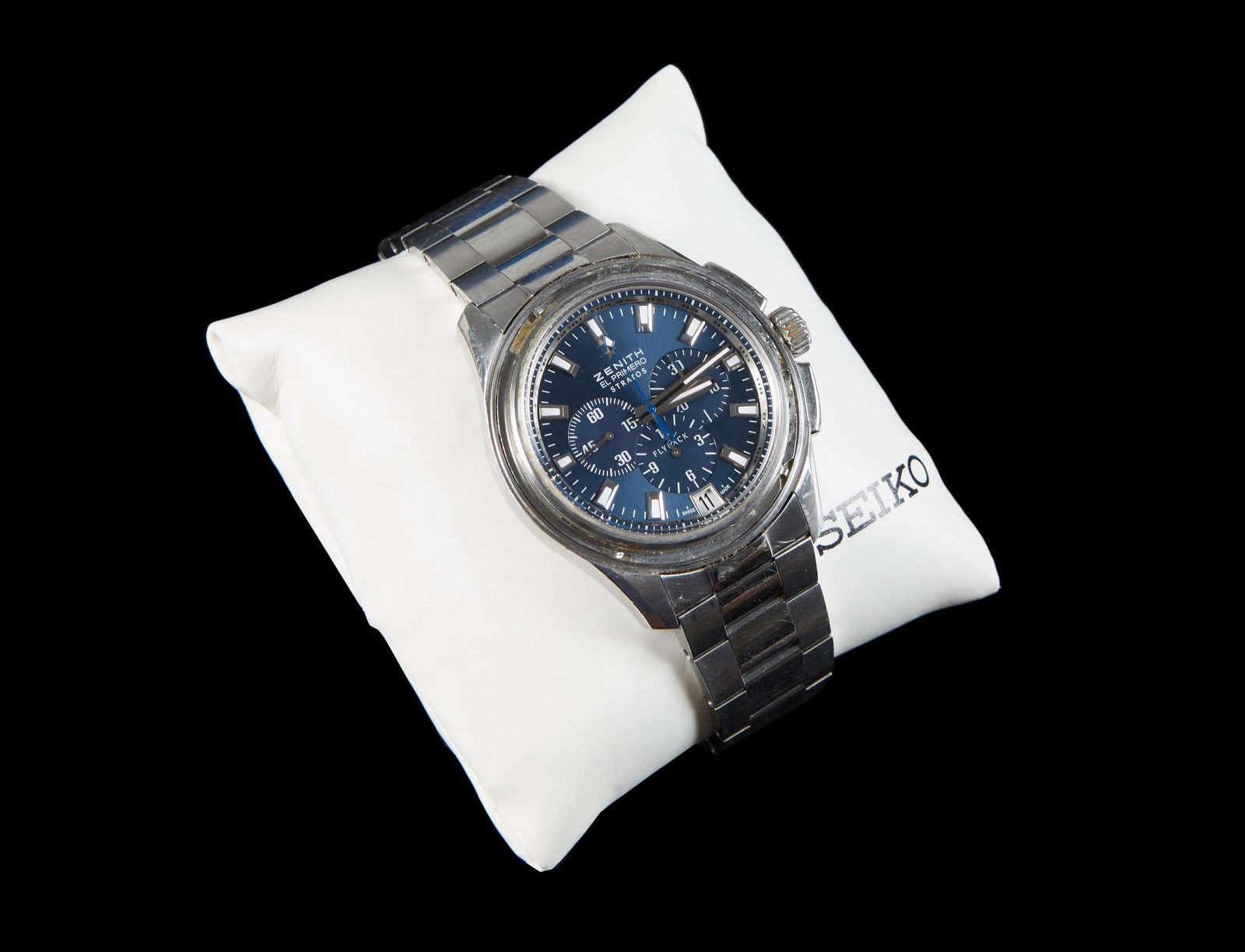 Zenith El Primero Stratos Chronograph Man's Wrist Watch, in stainless steel, self winding, with a (1 of 4)