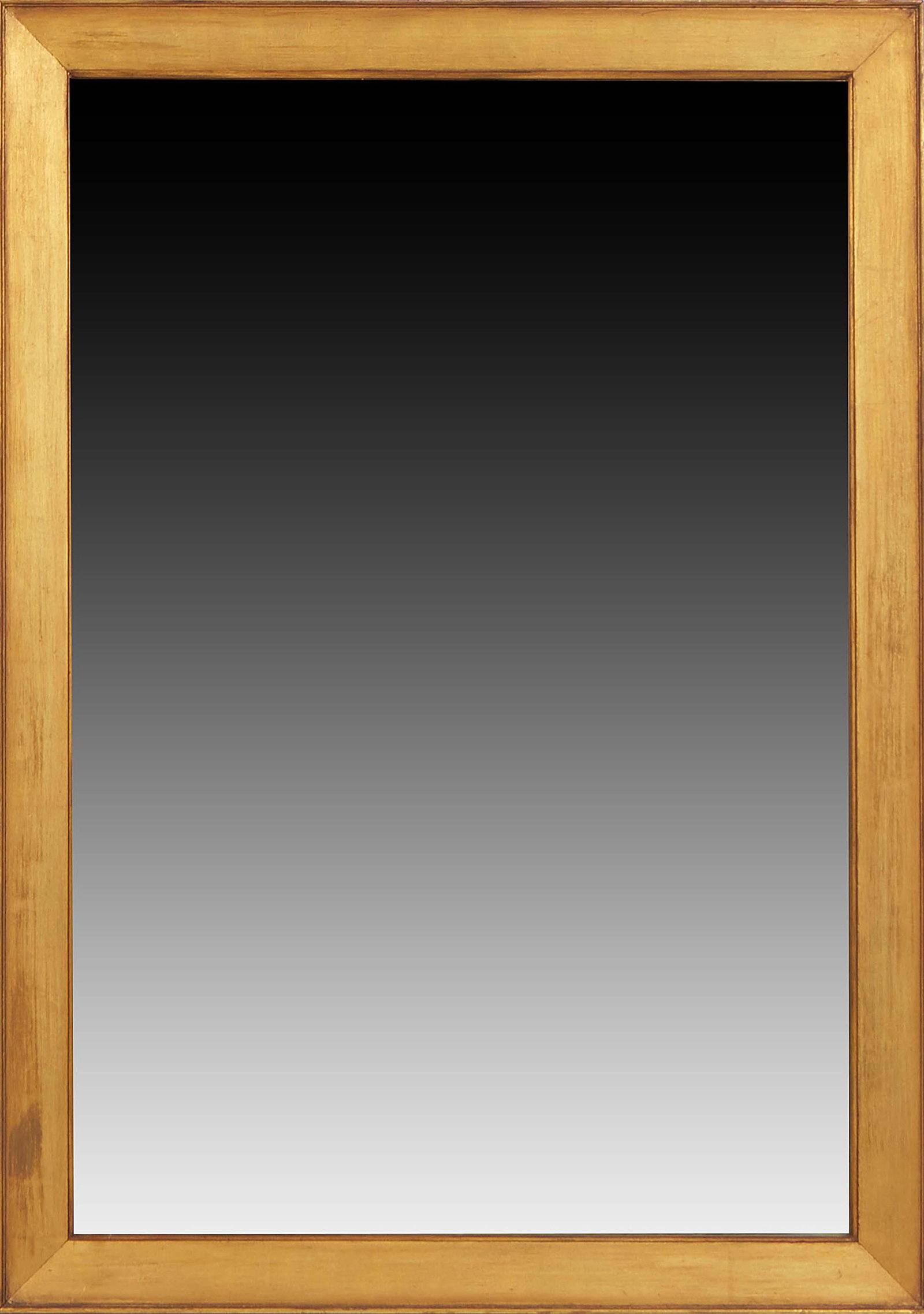 American Gilt and Gesso Overmantel Mirror, 20th c., the wide frame around a rectangular plate, H.- (1 of 1)