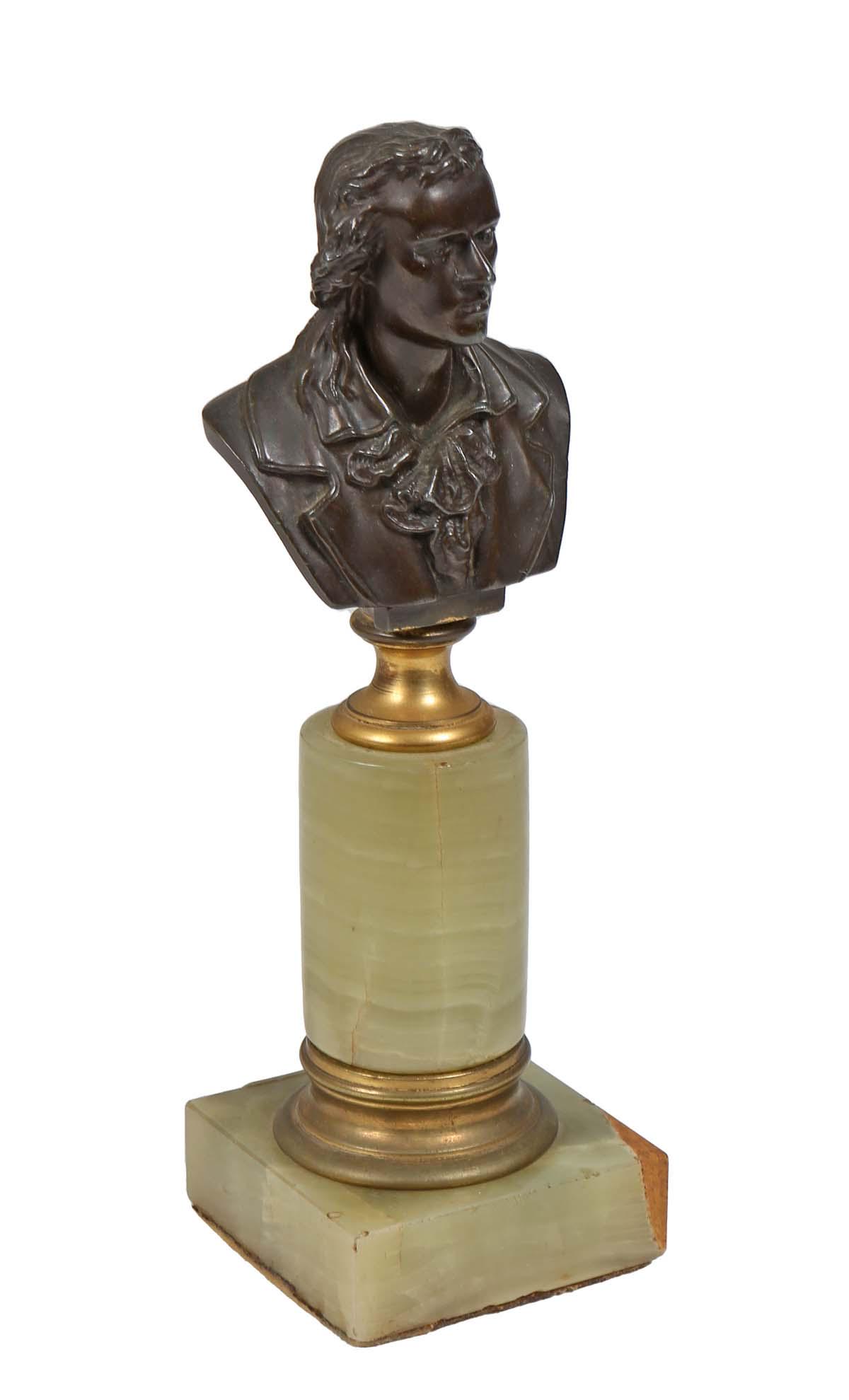 After Johann Heinrich Von Dannecker, (1758-1841, German), "Bust of a Gentleman," 19th c., patinated (1 of 1)