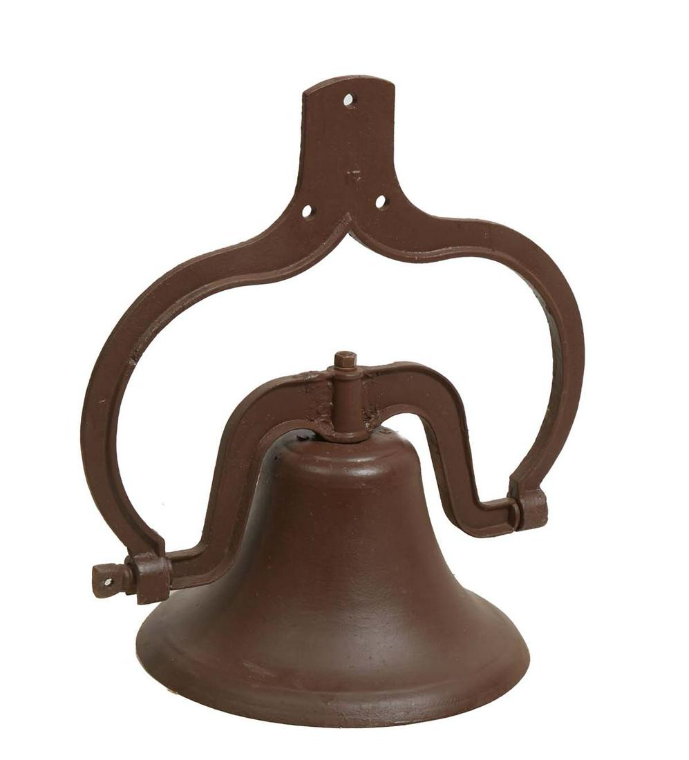 Large Cast Iron Plantation Bell, early 20th c., by Ross Meehan foundry, Chattanooga, Tennessee Bell, (1 of 1)