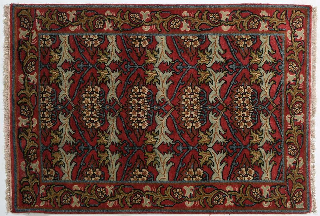 William Morris Arts and Crafts Carpet, 4' 1 x 5' 9. (1 of 2)