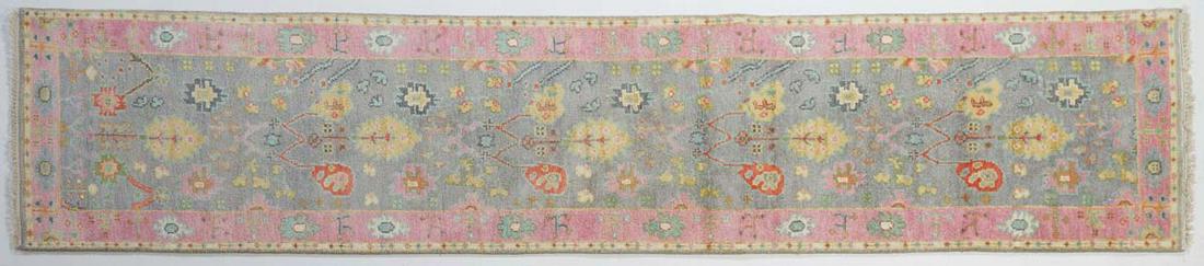 Turkish Angora Oushak Runner, 2' 6 x 12' 2. (1 of 6)