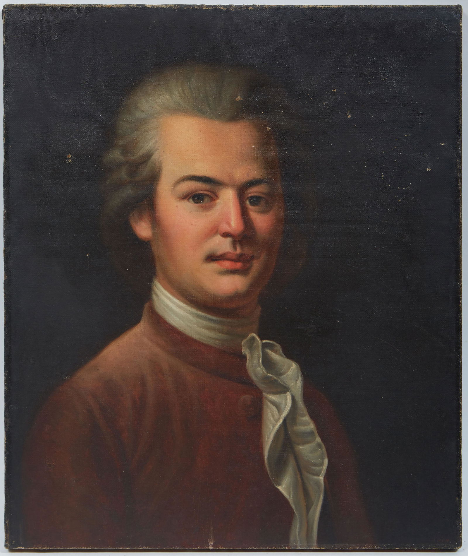 Continental School, "Portrait of a Gentleman, Possibly Wolfgang Amadeus Mozart," 1884, oil on canvas (1 of 20)