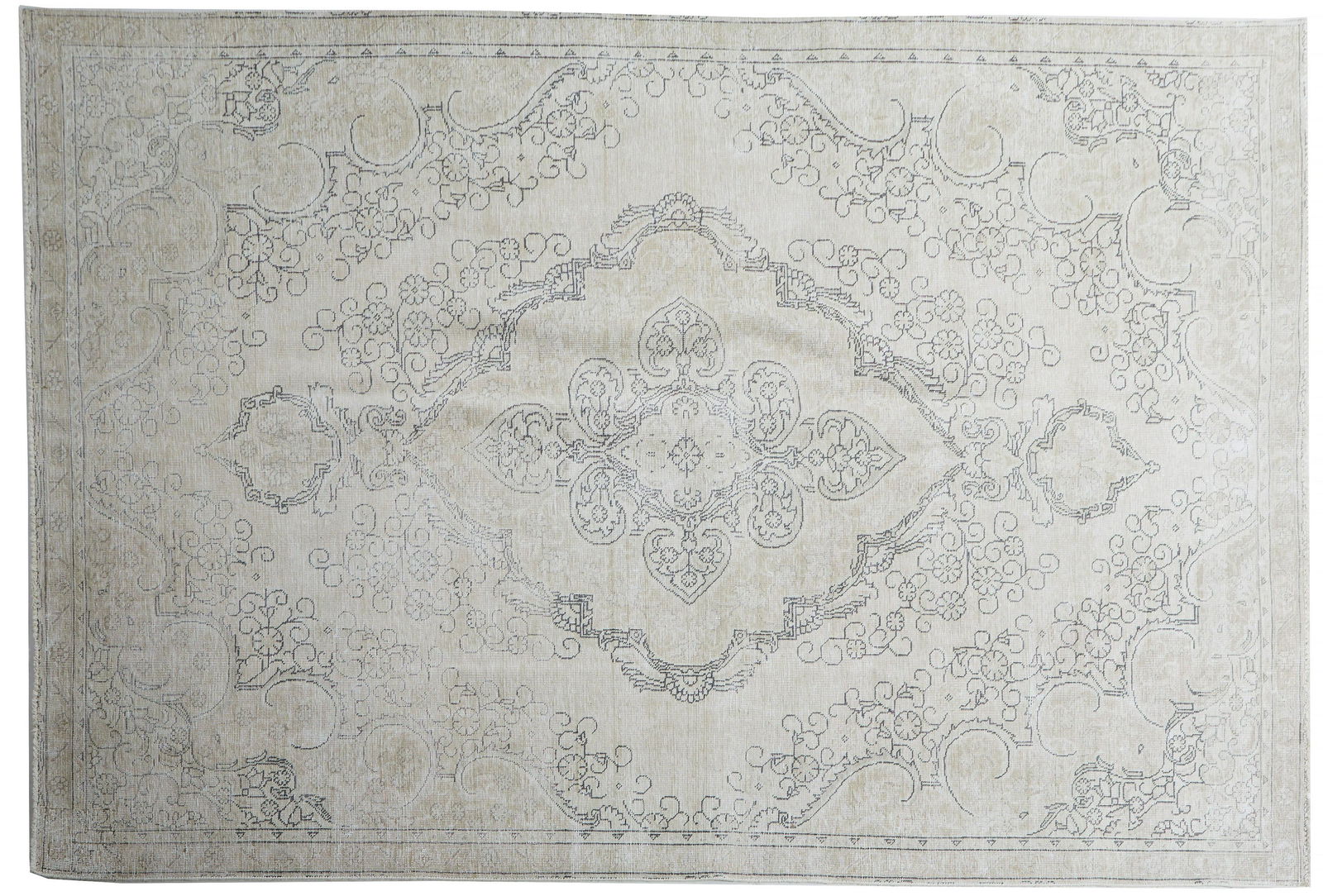Semi-Antique Persian Tabriz Carpet, 7' 5 x 10' 10. (1 of 1)