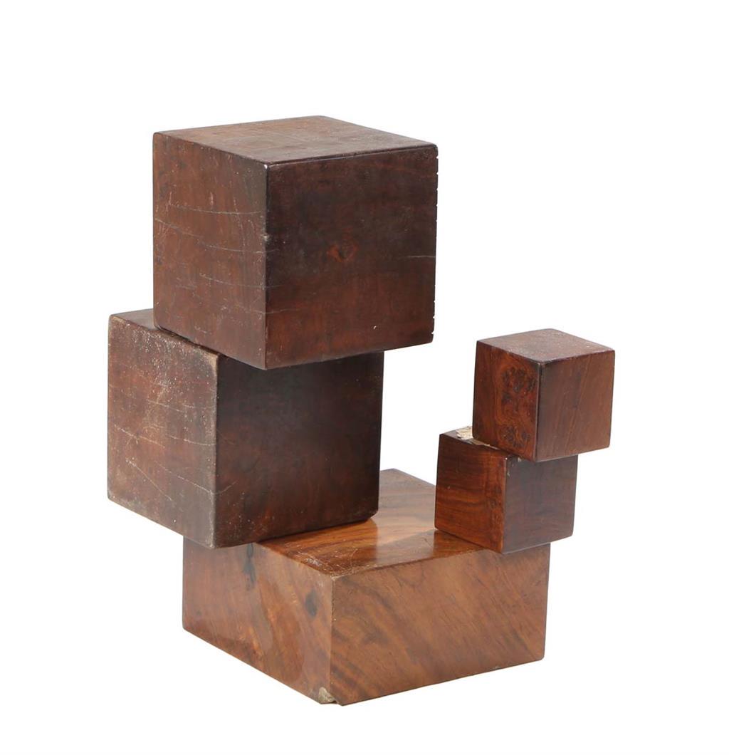 Don Shoemaker, Set of Five Graduated Rosewood Blocks, consisting of two 3 7/8 in., two 6-in., one 7 (1 of 1)