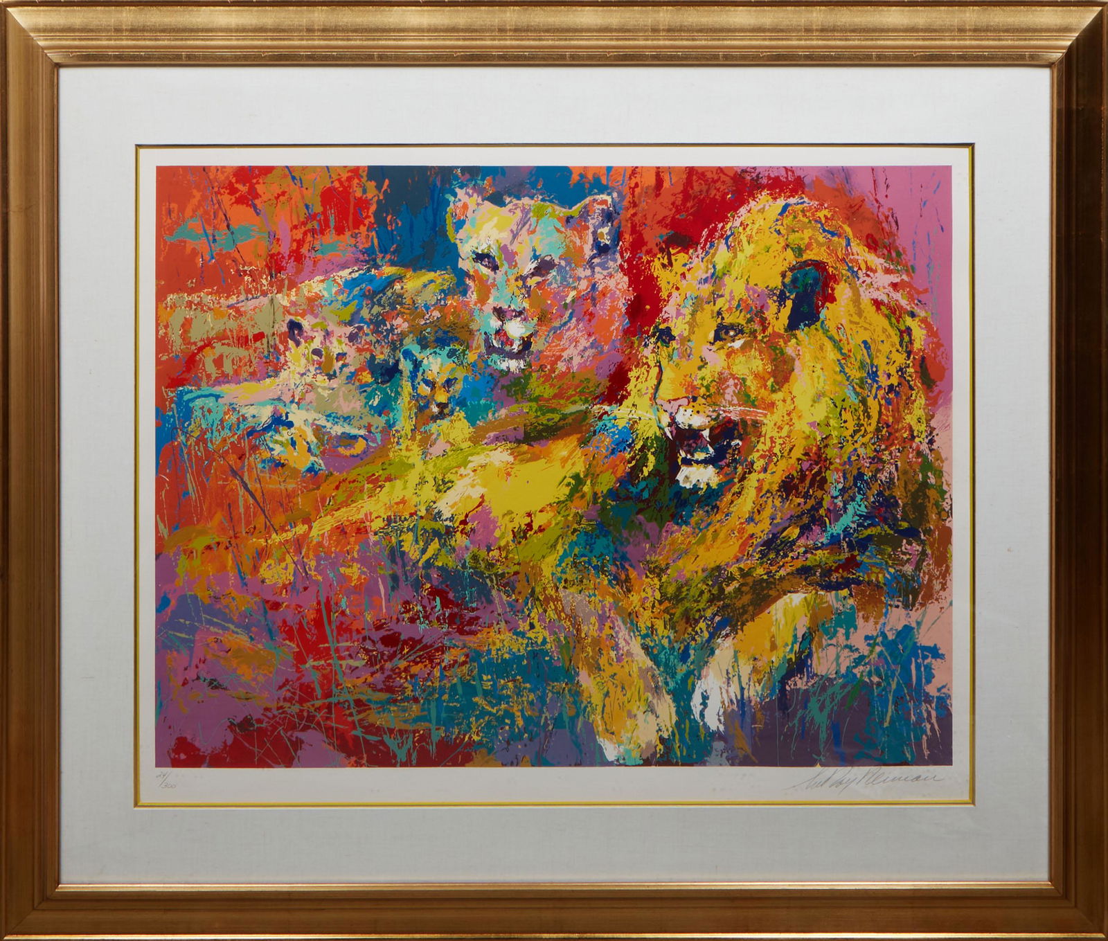 LeRoy Neiman (American, 1921-2012), "Royal Family," 1996, serigraph in colors on paper, signed (1 of 3)